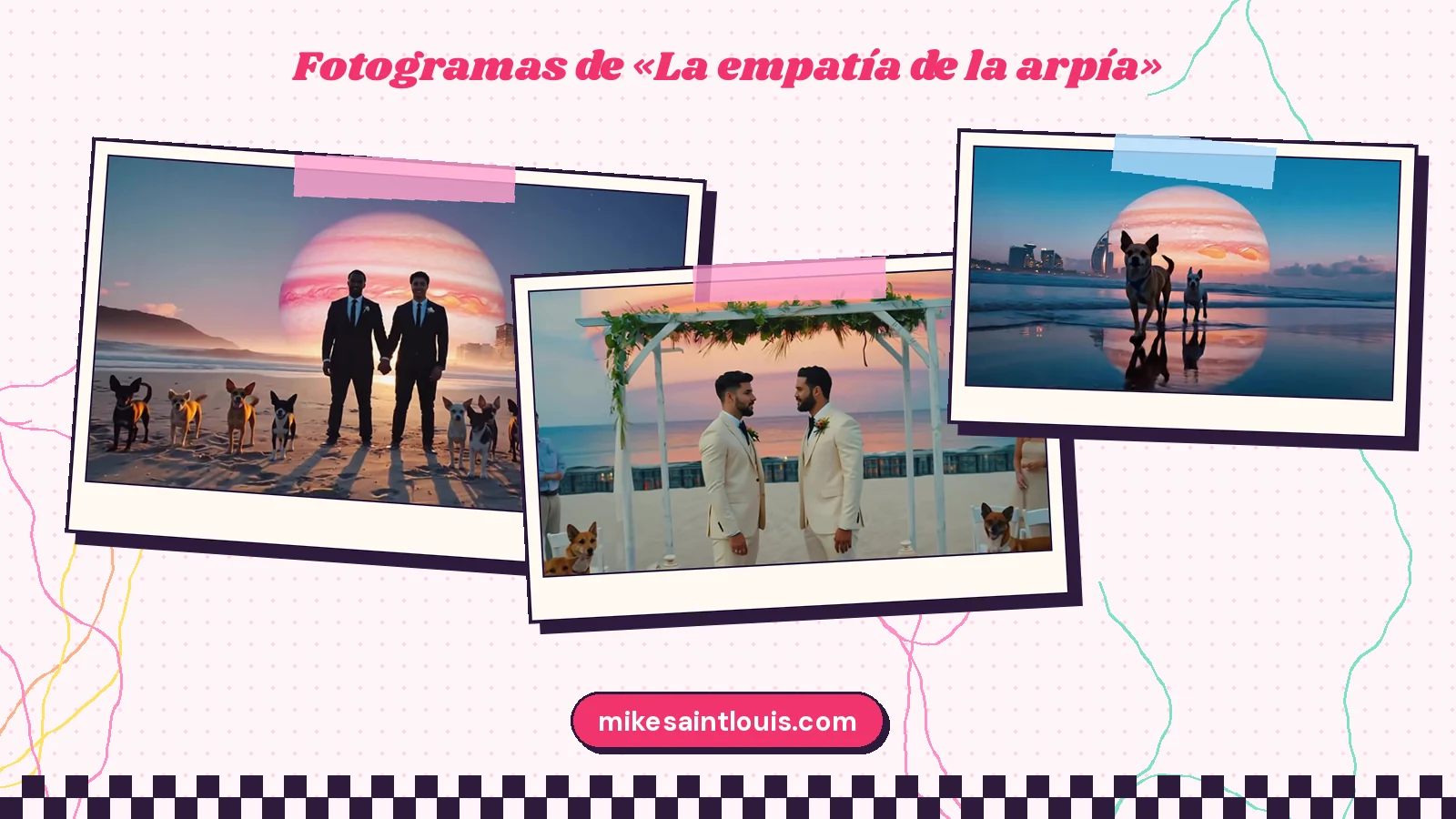 Fotogramas del videoclip oficial de «La empatía de la arpía», de Mike Sain't Louis