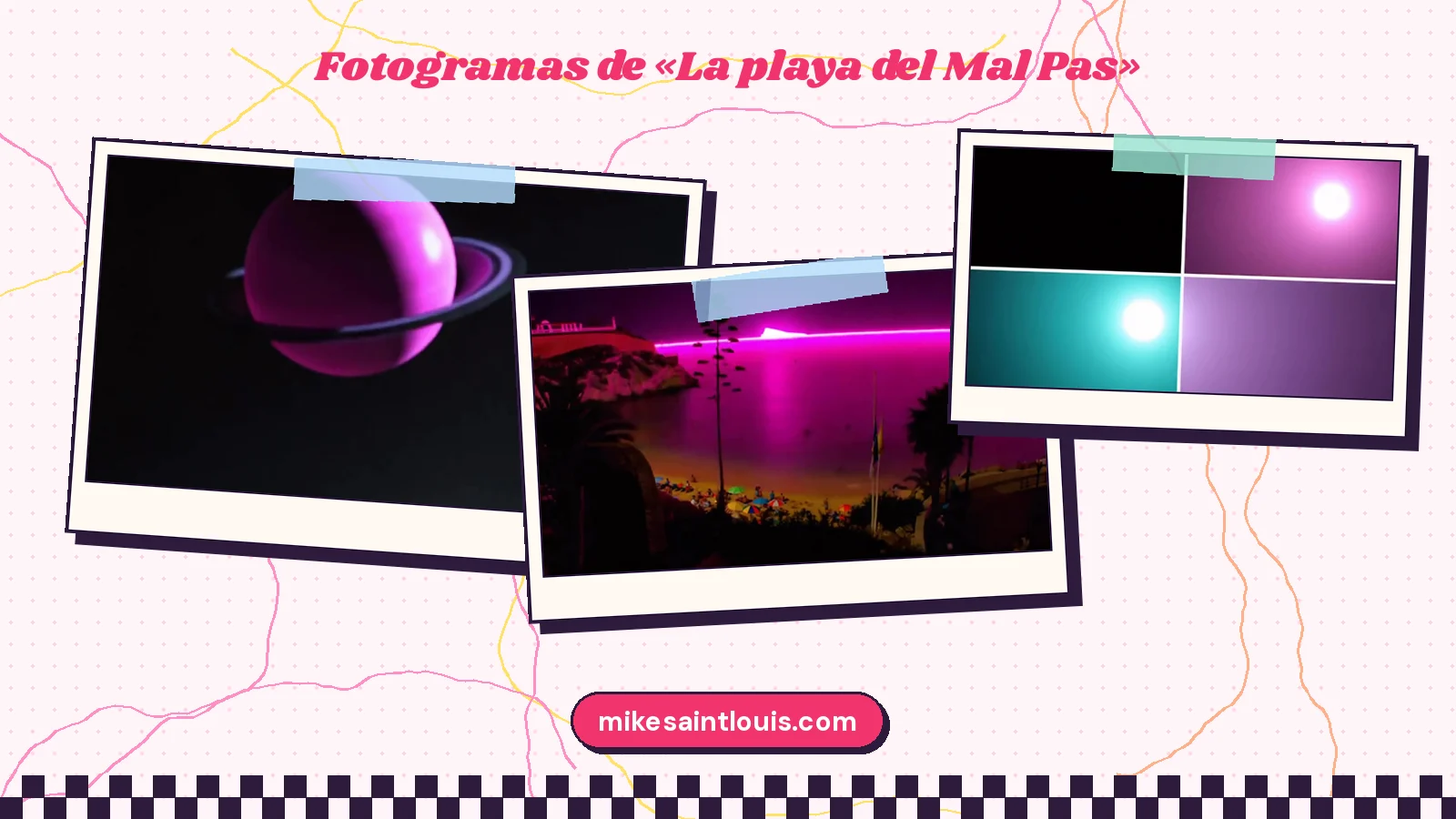 Fotogramas del videoclip oficial de «La playa del Mal Pas», de Mike Sain't Louis