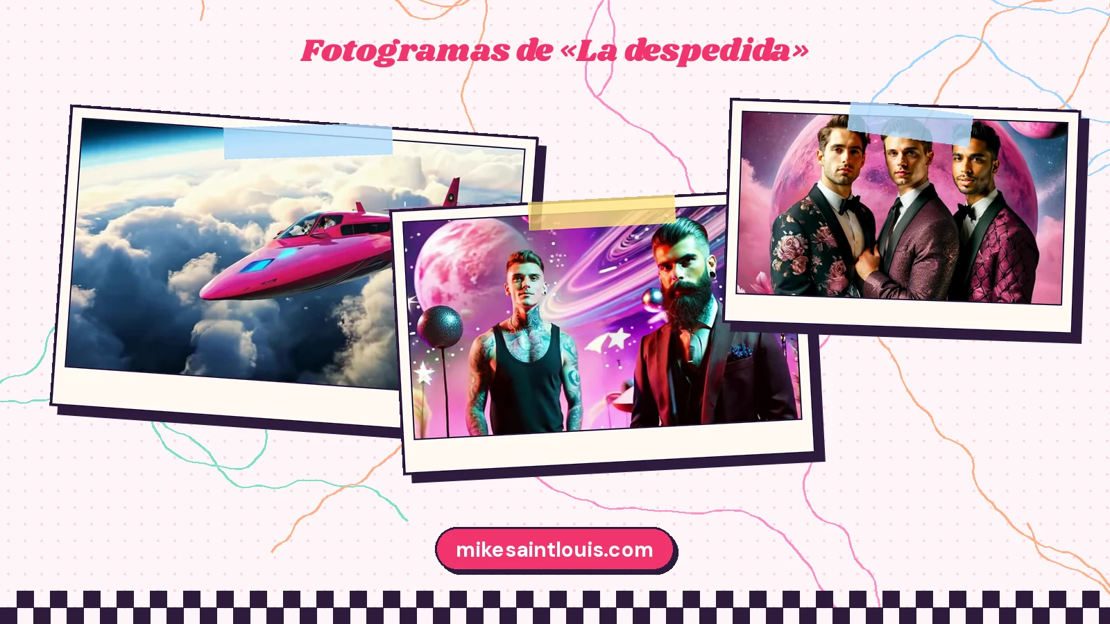 Fotogramas del videoclip oficial de «La despedida», de Mike Sain't Louis
