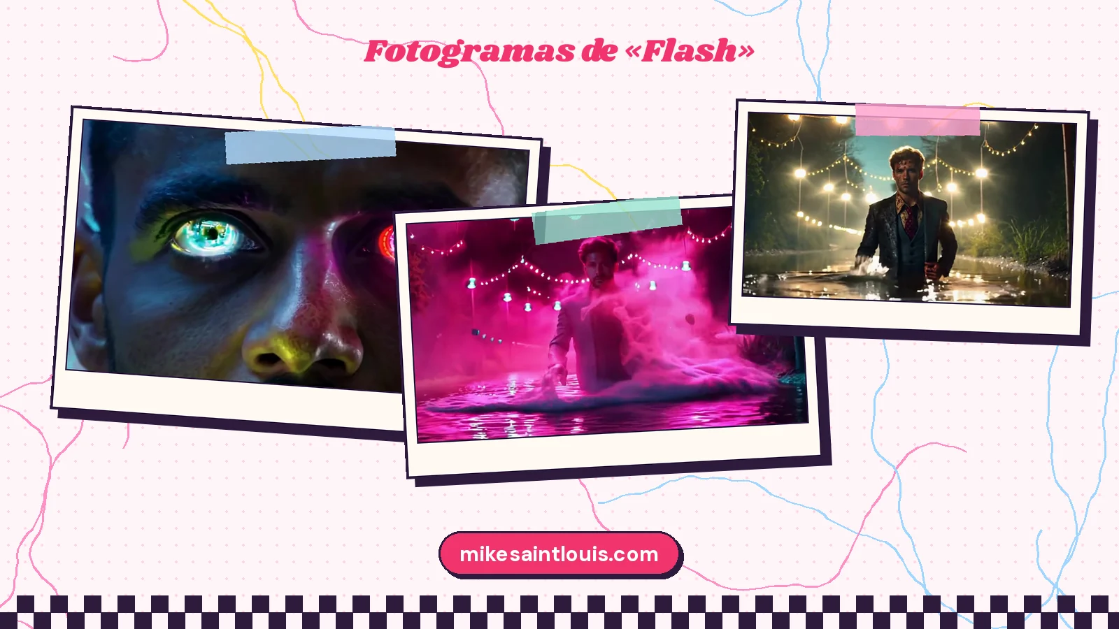 Fotogramas del videoclip oficial de «Flash», de Mike Sain't Louis