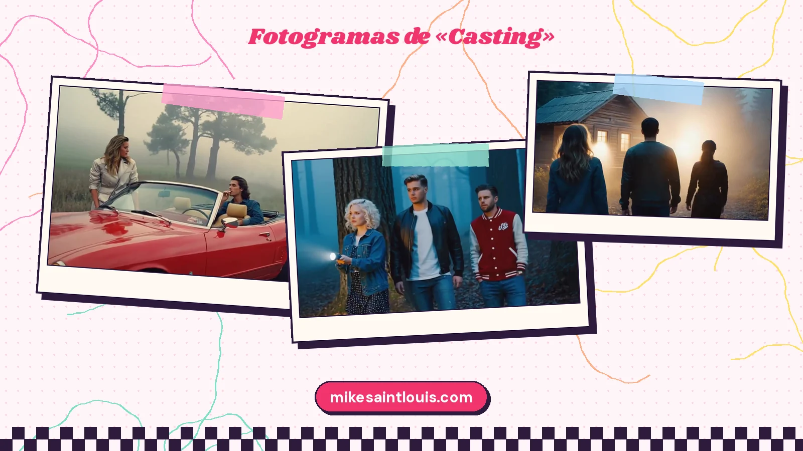 Fotogramas del videoclip oficial de «Casting», de Mike Sain't Louis