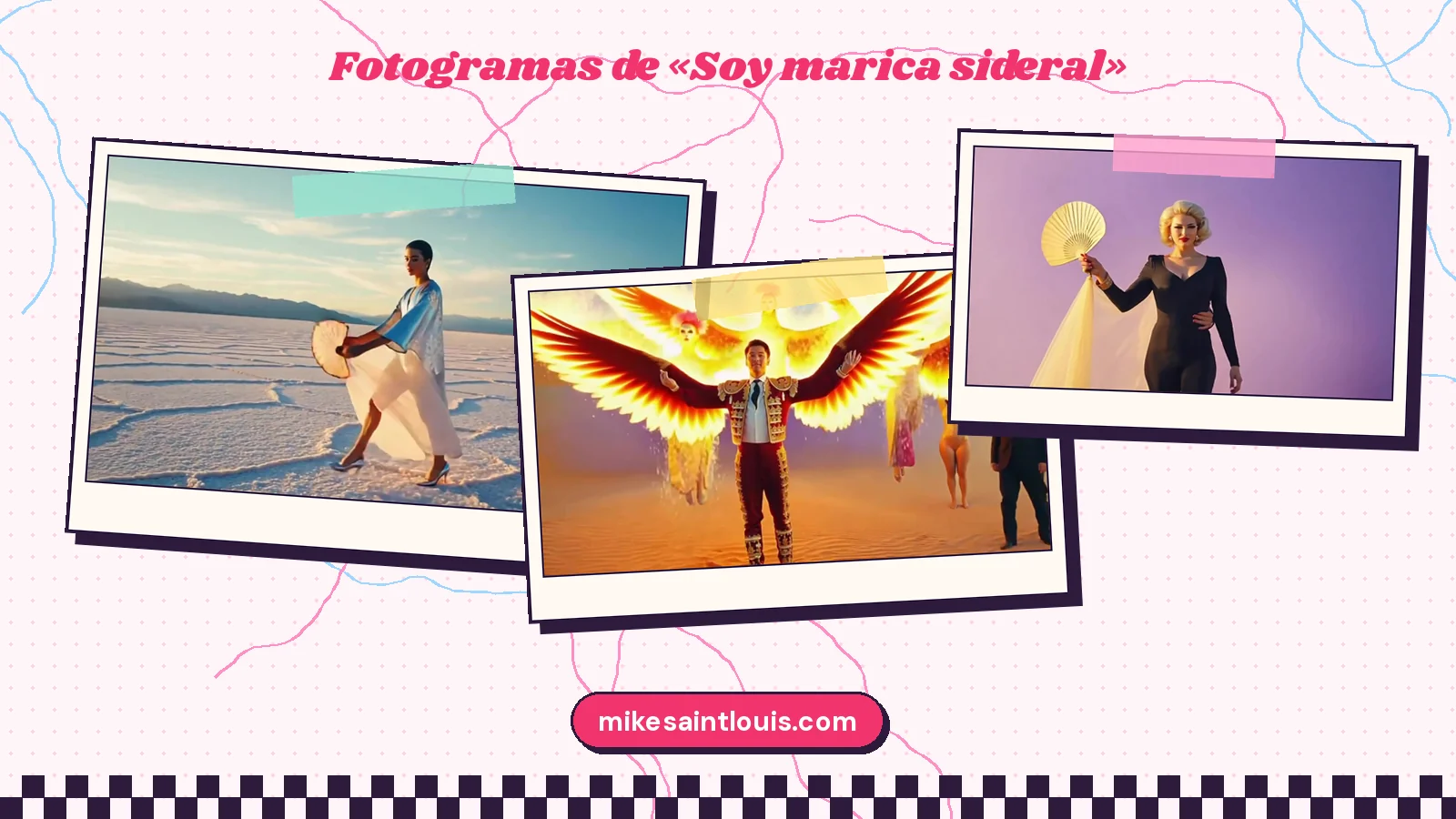 Fotogramas del videoclip oficial de «Soy marica sideral», de Mike Sain't Louis