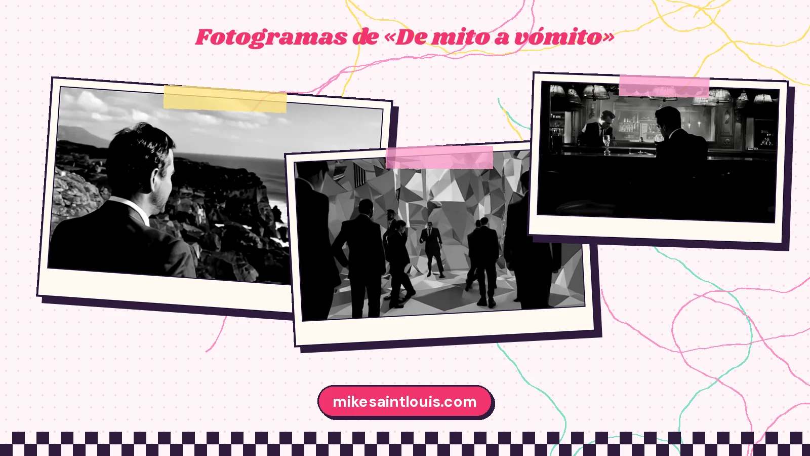 Fotogramas del videoclip oficial de «De mito a vómito», de Mike Sain't Louis