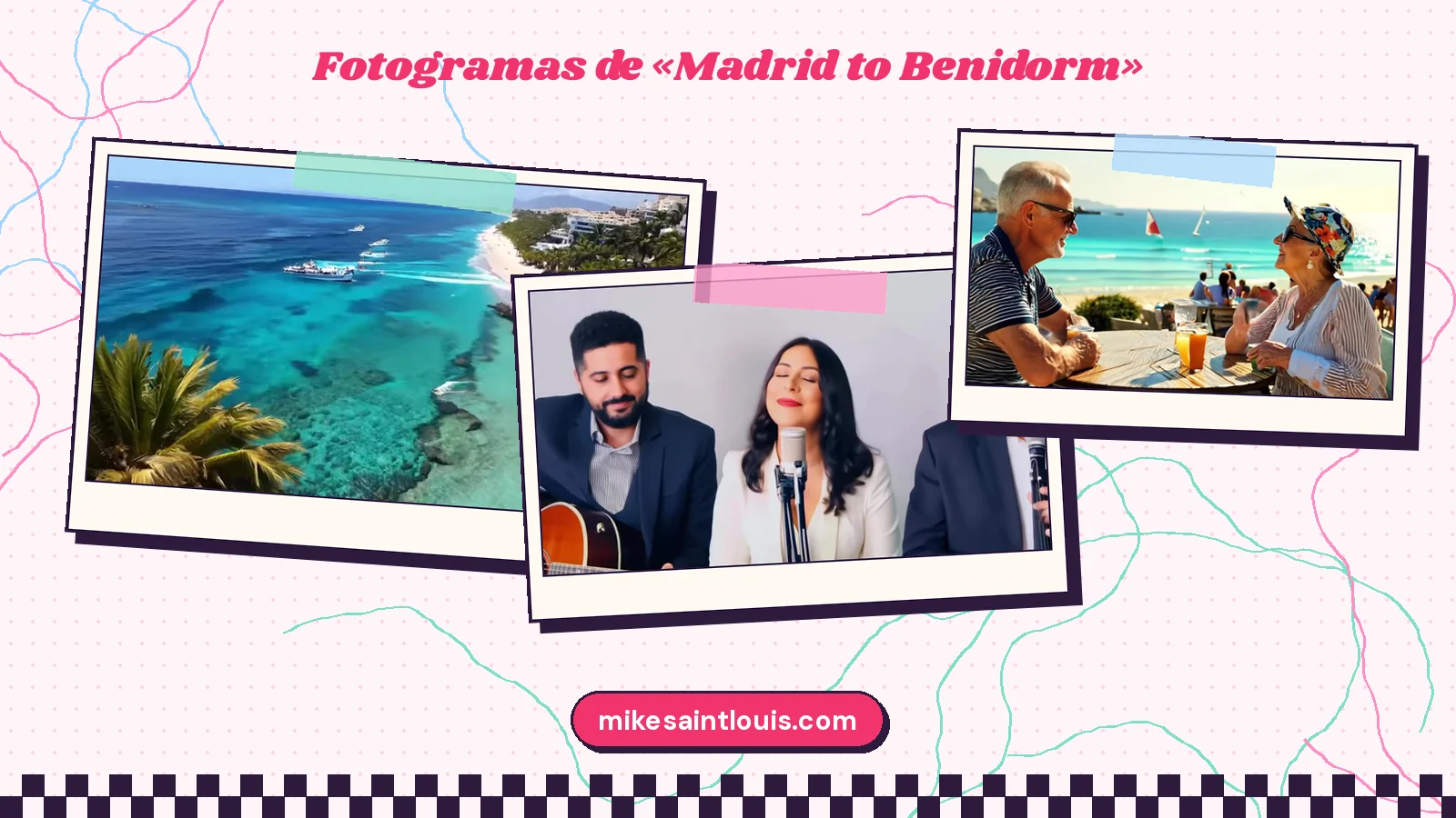 Fotogramas del videoclip oficial de «Madrid to Benidorm», de Mike Sain't Louis