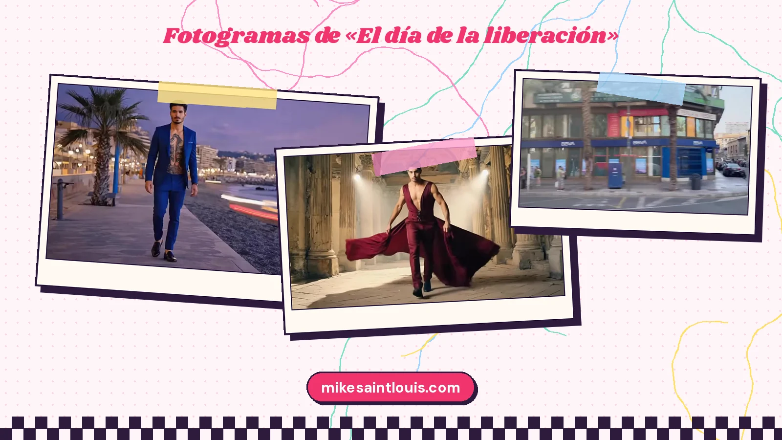 Stills from the official music video for «El día de la liberación» by Mike Sain't Louis