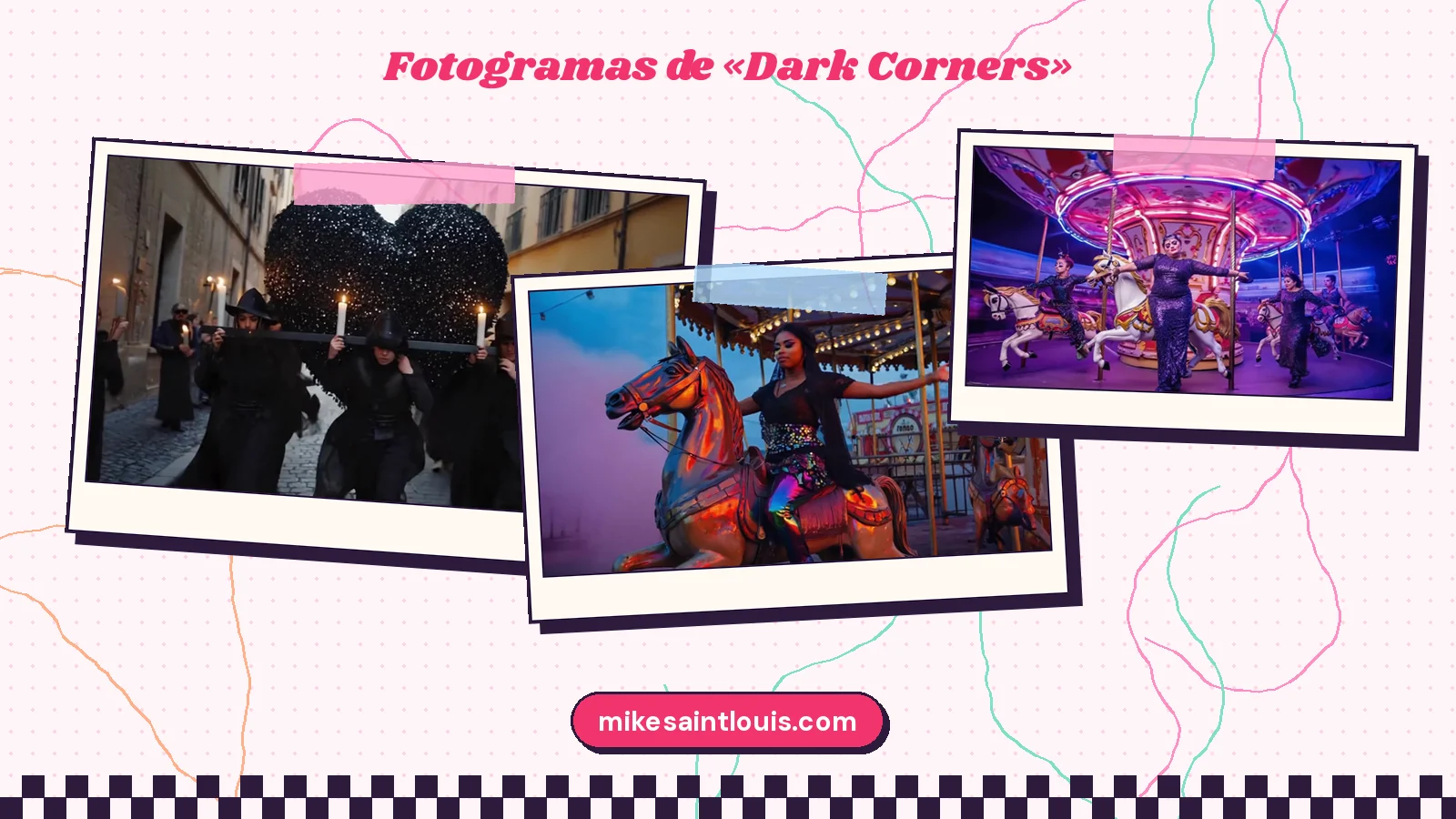 Fotogramas del videoclip oficial de «Dark Corners», de Mike Sain't Louis