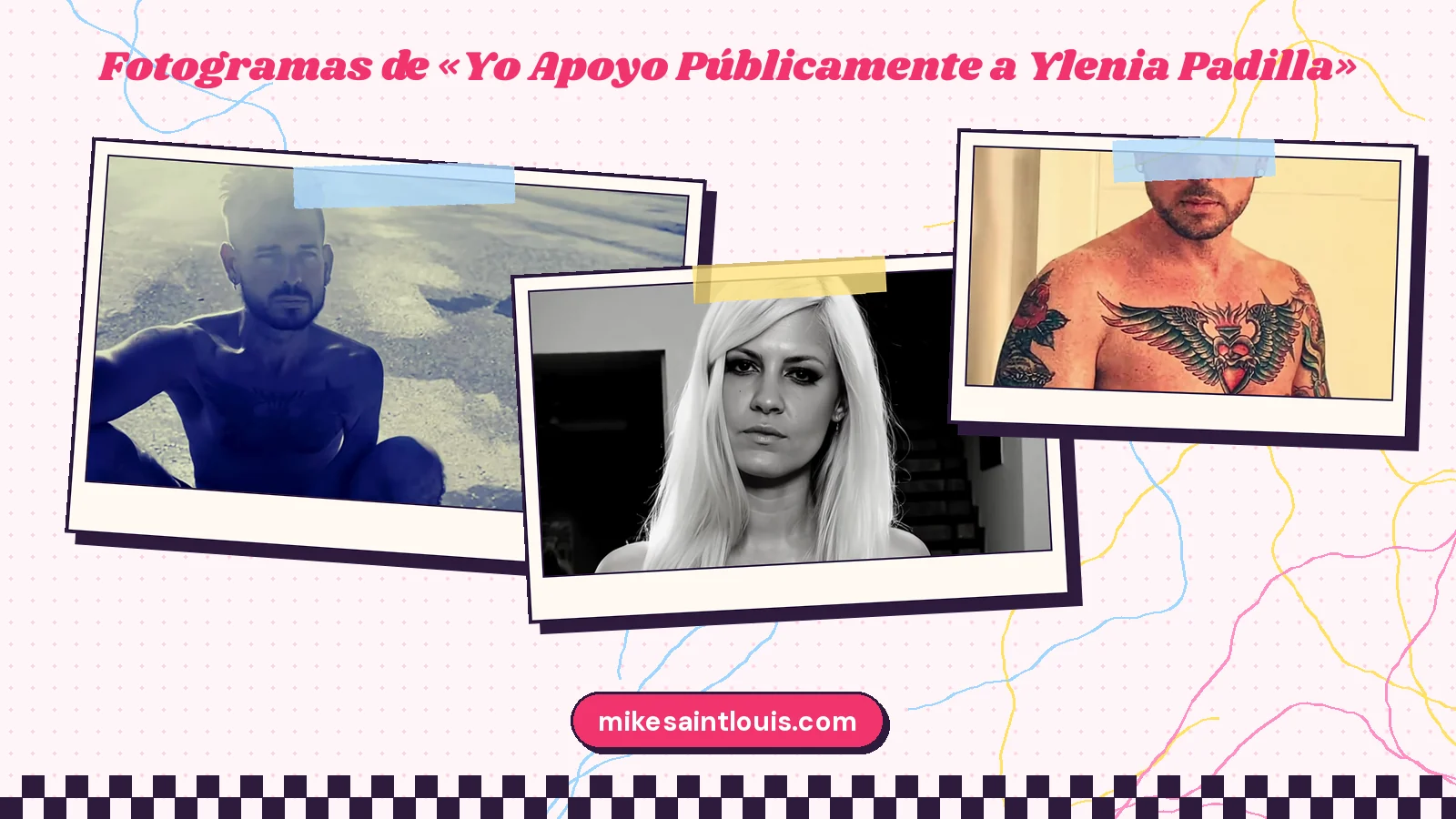Fotogramas del videoclip oficial de «Yo Apoyo Públicamente a Ylenia Padilla», de Mike Sain't Louis