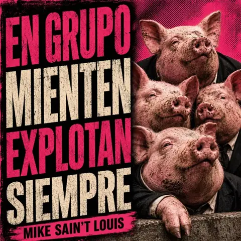 Portada del single En Grupo Mienten Explotan Siempre