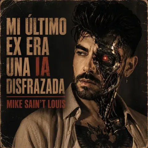 Portada del single MI ÚLTIMO EX ERA UNA IA DISFRAZADA